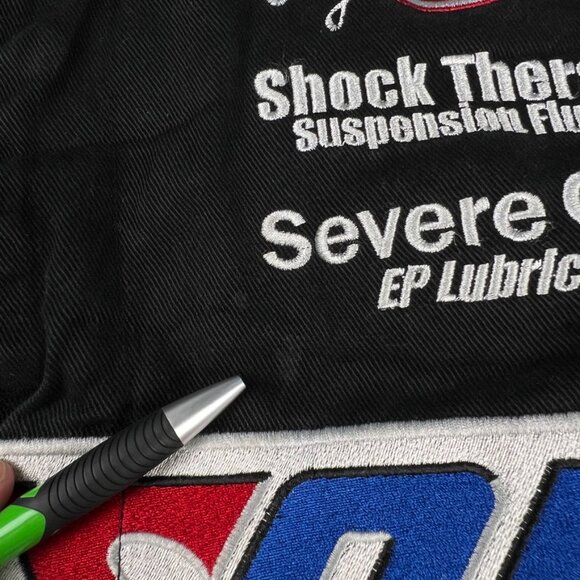 Vintage Jeff Hamilton JH Design Nascar Amsoil Twill Bomber Jacket Men's Size XL - Picture 10 of 14